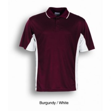 Burgundy / White